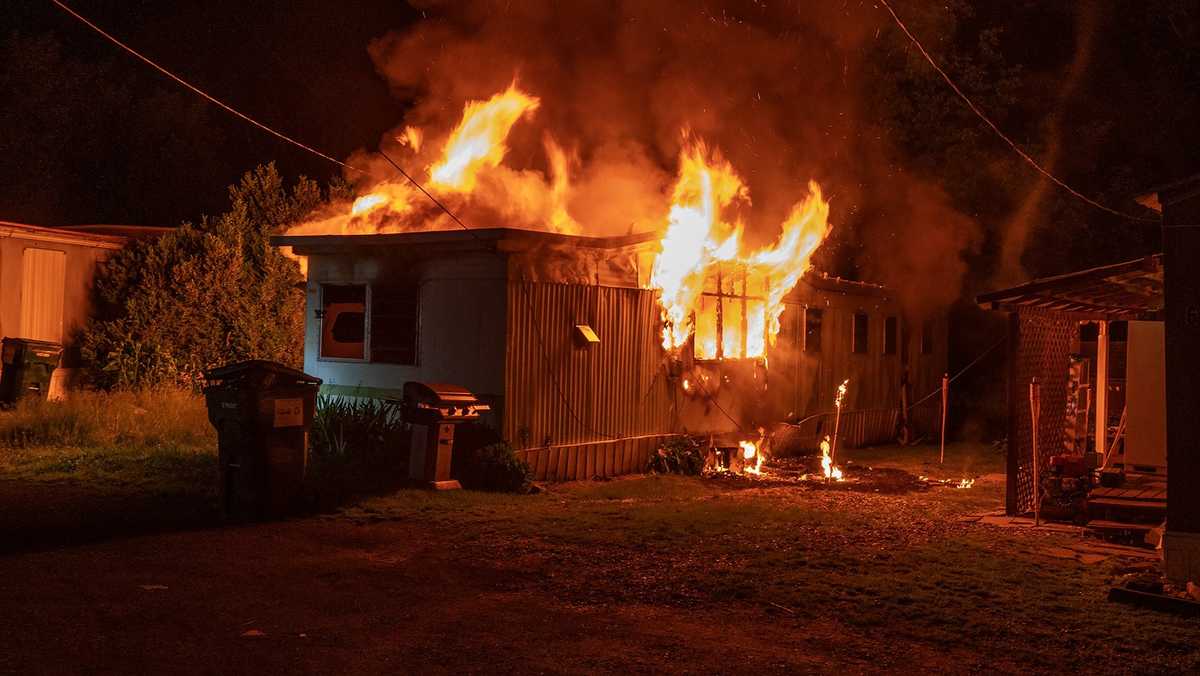 Lancaster County mobile home gutted by fire