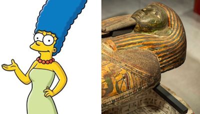 Marge Simpson 'aparece' en un sarcófago egipcio de más de 3.000 años