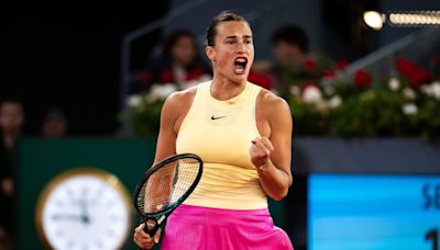 En Madrid, Sabalenka cortó la racha de 15 triunfos en fila de Collins