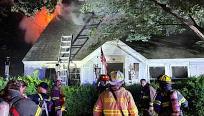 Brunswick house fire displaces two people