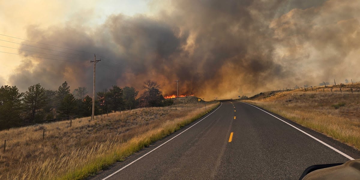 UPDATE: Pleasant Valley Fire continues to burn north of Fort Laramie