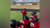 10-year-old football player gives epic team talk