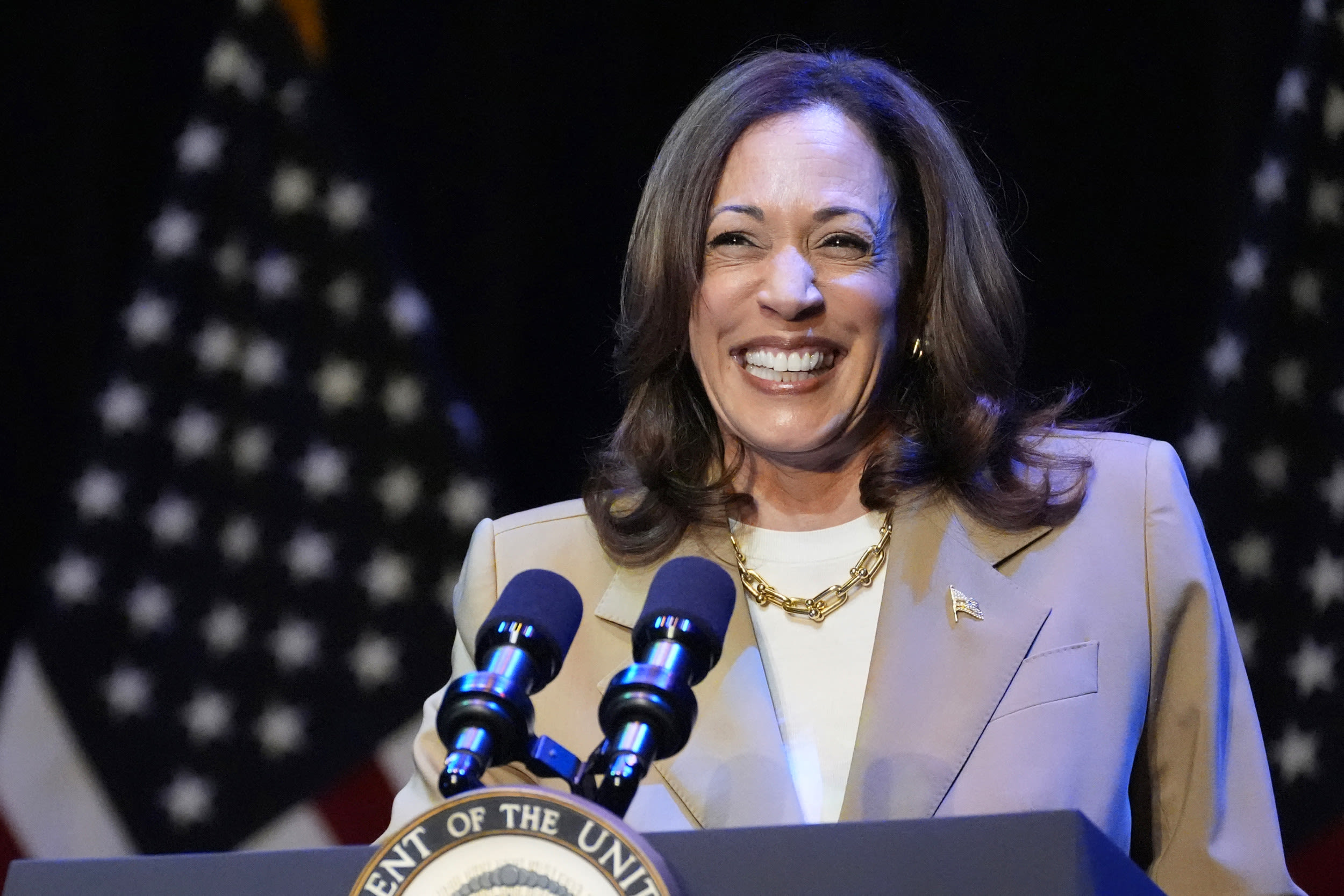 Kamala Harris' approval rating surges as Donald Trump's falls