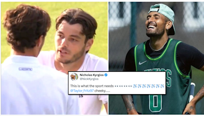 Nick Kyrgios loved how Taylor Fritz trolled his opponent after beating him at Wimbledon