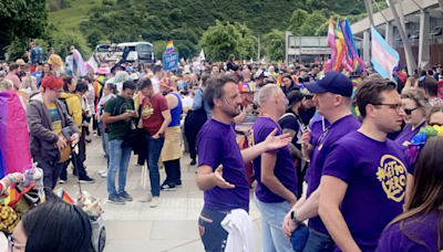 Thousands line Edinburgh city centre streets as Pride March celebrations get underway