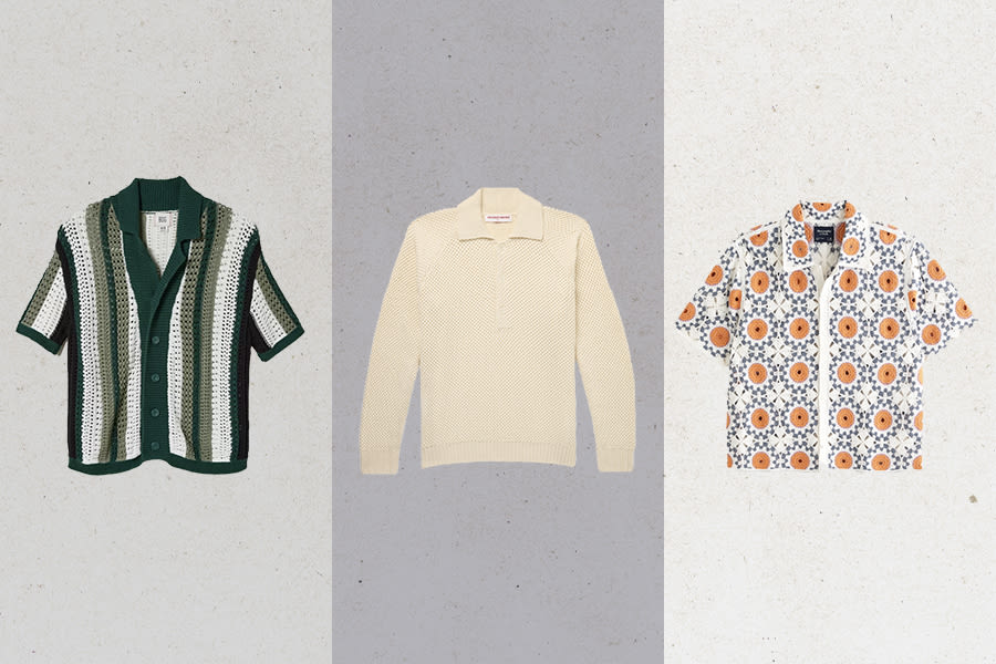 The Best Crochet Shirts for Men to Wear This Summer