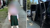 Five-year-old girl smashes her way out of school van after being left inside