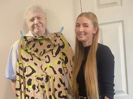 David Attenborough fan funds honeymoon by using star to 'model' Vinted items