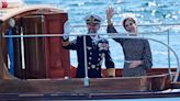 Queen Mary and King Frederik of Denmark set sail on royal yacht