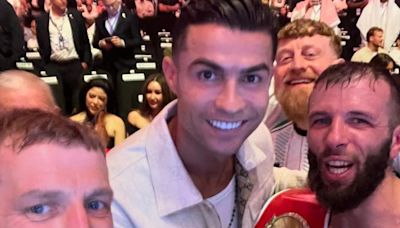Cristiano Ronaldo congratulates Anthony Cacace after historic night for Belfast boxer in Saudi Arabia