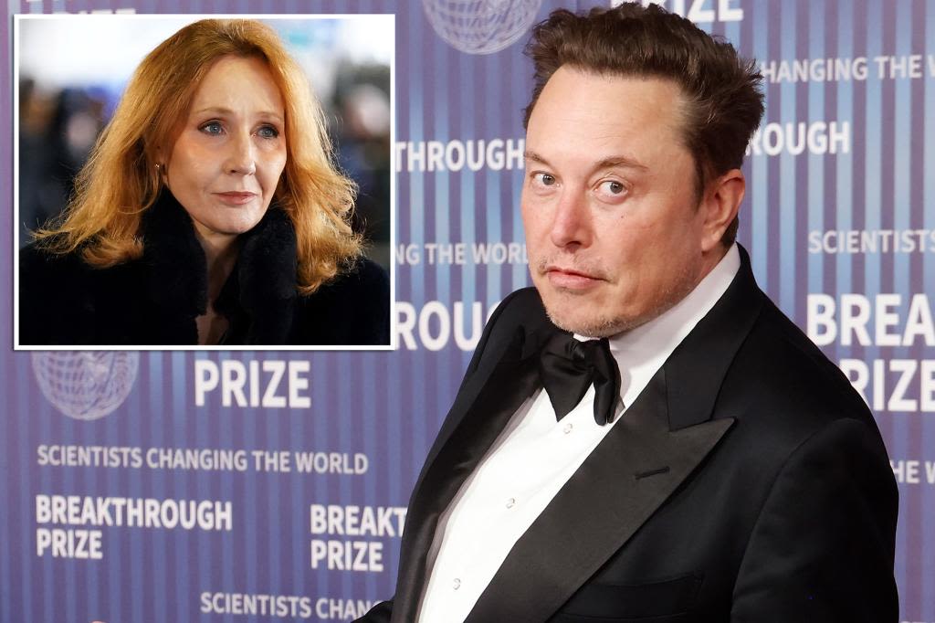 Elon Musk asks J.K. Rowling to move on from posting trans hot takes on X — but ‘heartily agrees’ with author