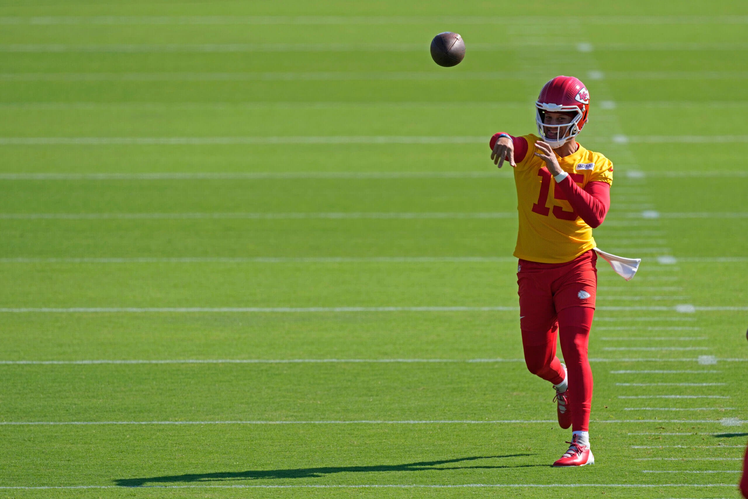 Chiefs first camp practice: Patrick Mahomes rejoices over deep connection with Xavier Worthy