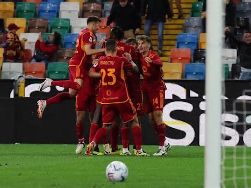 Roma derrota 2-1 a Udinese en reanudación de partido suspendido y amarga debut de Cannavaro