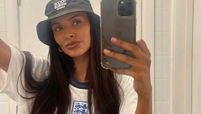 Maya Jama wows in Three Lions shirt to support England ahead of Euro final