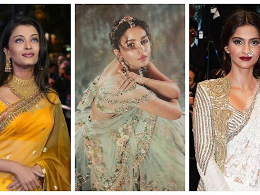 Aishwarya Rai, Sonam Kapoor, Alia Bhatt: Actresses who dazzled in saree on global platforms