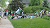 Pro-Palestine encampment begins at Lawrence University President's home near campus