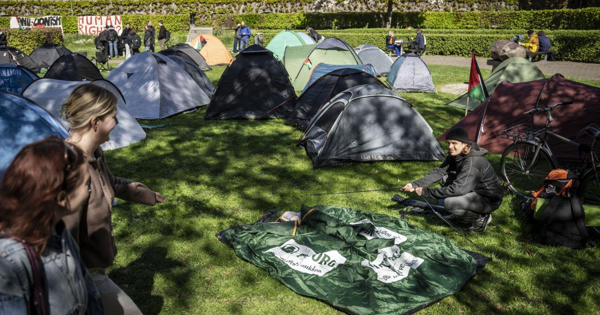 Denmark Israel Palestinians Campus Protests