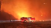 Brush fire near 5 Freeway in Gorman explodes to 12,265 acres amid Red Flag Warning