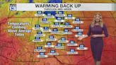 Warmer and drier weather to start the week