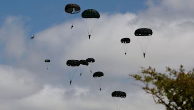 A mass parachute jump over Normandy kicks commemorations for the 80th anniversary of D-Day | World News - The Indian Express