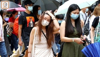 今日多雲最高25°C 有驟雨及狂風雷暴