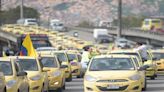 Las solicitudes de taxistas para el sector de tránsito en Colombia por las que irán a paro