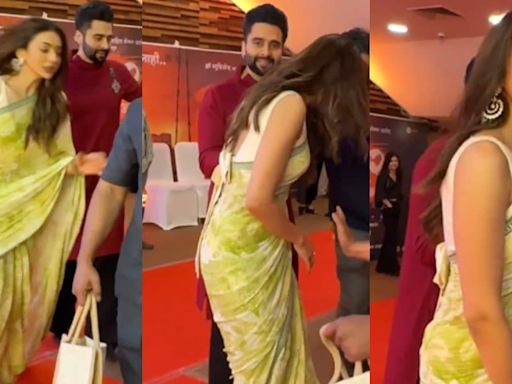 Rakul Preet Singh Almost Falls at Dharmaveer 2 Trailer Launch, Asks Paps 'Hasne Ki Baat Hai?' | Watch - News18