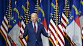 Biden visits key city in swing state as Trump rails against him at courthouse