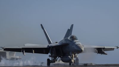 Super Hornet fighter jets loaded with supersonic missiles spotted in Middle East ahead of potential Iranian attacks: report