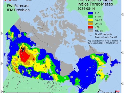 Canadian zombie fires reigniting, sending smoke to US