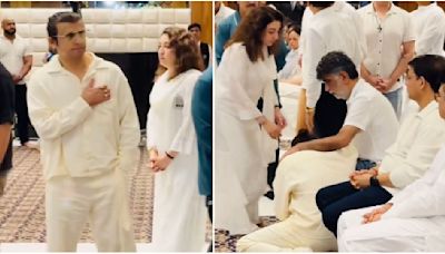 Sonu Nigam gets emotional at Tishaa Kumar’s prayer-meet; Krishan Kumar consoles him as he breaks down in his lap