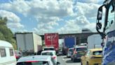 M6 horror as car overturns with people 'on the motorway' after major crash with HGV