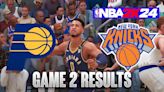 Pacers vs. Knicks Game 2 Results According To NBA 2K24