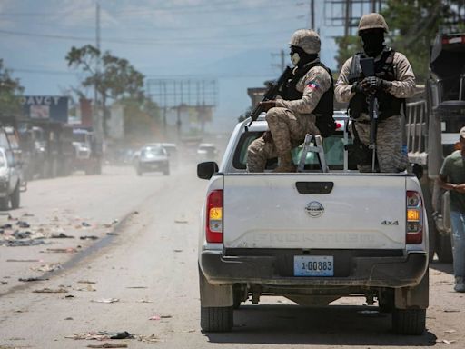 Kenyan police officers preparing to deploy to Haiti, where preparations are under way