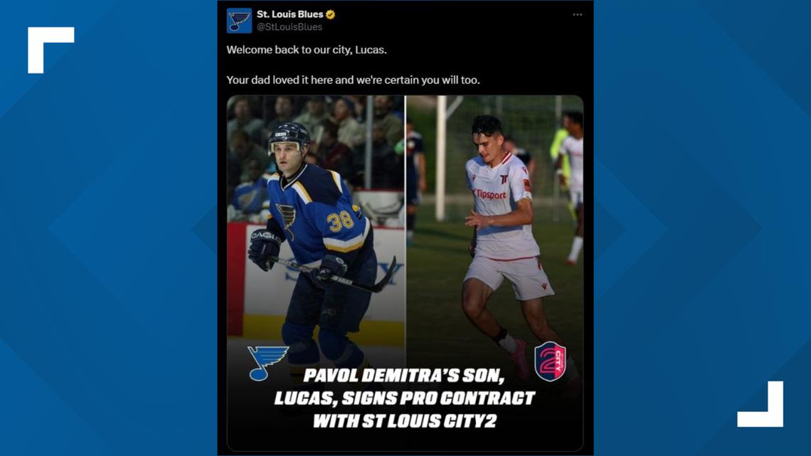 Lucas Demitra, son of former Blues player, signs with St. Louis CITY2