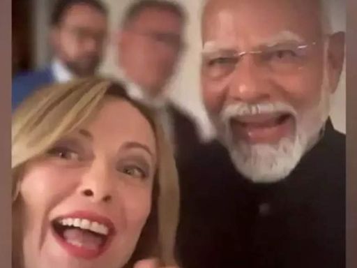 Hello from Melodi: Modi-Meloni viral pics from G7 Summit - PM Modi, Giorgia Melono's video goes viral