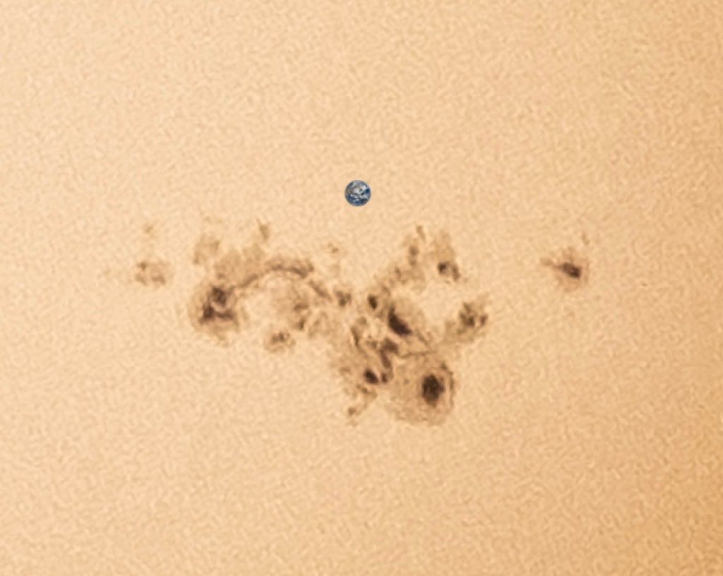 Still have eclipse glasses? See the sunspot 15 times wider than Earth