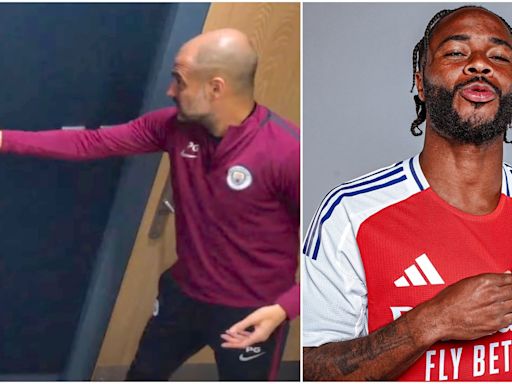 Pep Guardiola and Mikel Arteta's private chat about Raheem Sterling now looks very interesting