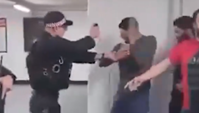 Police officer who kicked and stamped on man at Manchester Airport also filmed pepper spraying different person
