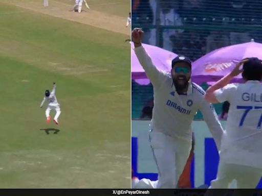 Rohit Sharma Plucks One-Handed Scorcher, Team India Players In Disbelief. Watch | Cricket News