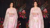 Tabu Turns Heads In A Light Pink And Golden Sharara Set At Sonakshi Sinha and Zaheer Iqbal's Reception - News18