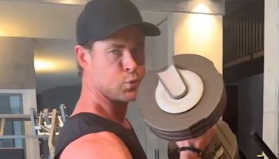 Chris Hemsworth Urges Fans to 'Get Your Pump on' with Flexy Arm Workout