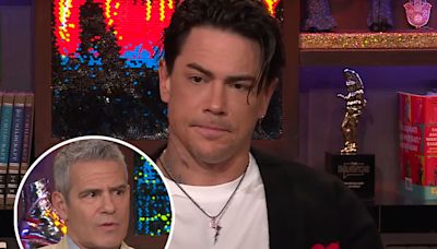 Tom Sandoval Attempts to Explain Hot Mic Moment from Vanderpump Rules Finale on WWHL