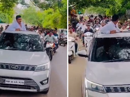 Maharashtra: Nashik Gangster, Out Of Jail, Taken Back Into Custody After Video Of His Mega ‘Comeback’ Rally Goes Viral