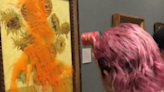 Just Stop Oil protesters throw tomato soup on Van Gogh’s Sunflowers masterpiece at National Gallery