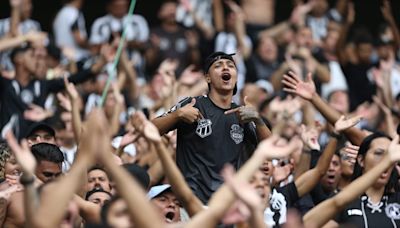 Ceará abre venda de ingressos para jogo contra o Santos; veja valores