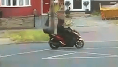 Moment ‘knifeman’ flees on motorbike after soldier stabbed multiple times