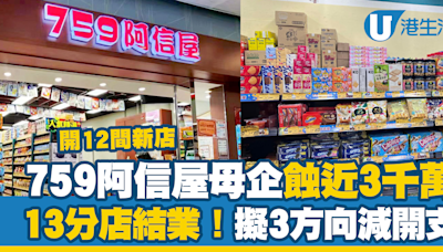 759阿信屋母企零售響起警號蝕近3千萬 13分店結業！管理層擬3方向減開支