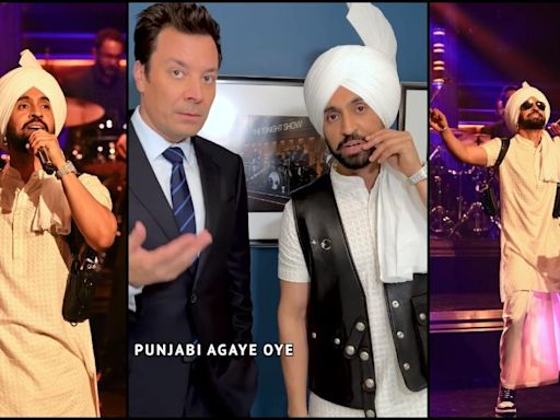 Born to Shine: G.O.A.T. Diljit Dosanjh teaches Jimmy Fallon Punjabi; captivates audience with his performance on the show