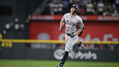 Yankees' Giancarlo Stanton Hits 25th Home Run, Passes Mike Trout